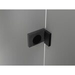 MEXEN/S - Lunar L Duo sprchový kút dvere krídlové pravá 90 x 85, transparent, čierna 834L-090P-085L-70-00