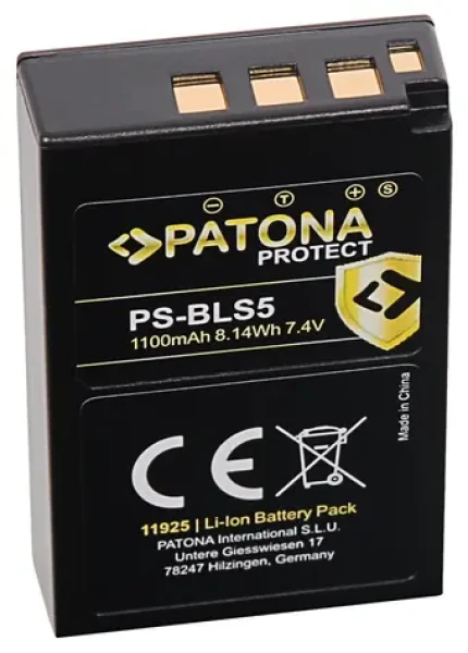 Patona BLS5 Protect / Batéria pre fotoaparát Olympus / 1100mAh / Li- ION (PT11925)