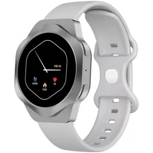 Canyon Hexagon 88 strieborná / Chytré hodinky / 1,43 "AMOLED / tep, SpO2 / BT 5.3 / IP67 / Android a iOS (CNS-SW88SS)