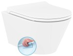 SAPHO - AVVA závesná WC misa, Rimless, 35,5x53cm, biela 100314