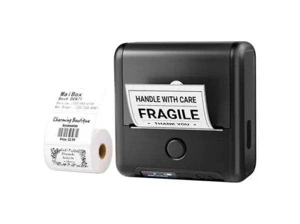 Phomemo Prenosná tlačiareň štítkov M200 čierna / 203 dpi / termotlačiareň / Bluetooth / USB (M200-BK)