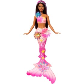Barbie Kúzelná kvetinová morská panna - tmavovláska