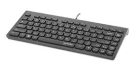 Manhattan Slim USB klávesnica čierna / Klávesnica / membránová / 82 kláves / 1,5 m (180702)