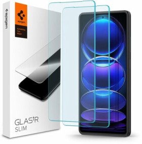 Spigen Glass tR Slim Ochranné sklo pre Xiaomi Redmi Note 12 Pro 5G/ Redmi Note 12 Pro+ 5G amp; POCO X5 Pro 5G 2 ks (AGL06045)