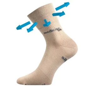 VOXX Mission Medicine Ponožky VoXX beige 1 pár 35-38 101570