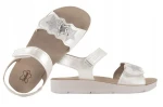 BEFADO 068Y003 dievčenské sandále CLIP strieborné a biele 28 068Y003_28