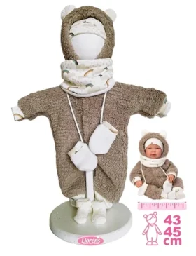 Llorens M844-011 oblečok pre bábiku bábätko NEW BORN veľkosti 43-45 cm