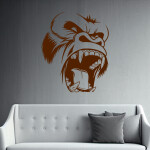 Veselá Stena Samolepka King Kong Farba: hnědá, Veľkosť: 80 x 67 cm