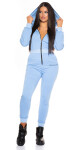 Trendy Sweat Jumpsuit with Hood Einheitsgroesse