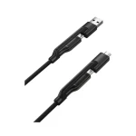 Nomad Universal Pletený Kevlar Kábel USB-C 240W 0.3m čierna / Micro-USB (M) / USB-A (M) / USB-C (M) (NM014926848)