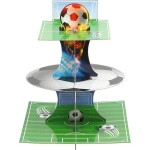 Papierový stojan na muffins a cupcaky foootbal - Cakesicq - Cakesicq