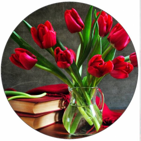 Jedlý papier kytice tulipánov 19,5 cm - Pictu Hap - Pictu Hap
