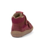 Dievčenská zimná barefoot obuv TEX WOOL Bordeaux, Froddo, G3110254-4W, červená - 32