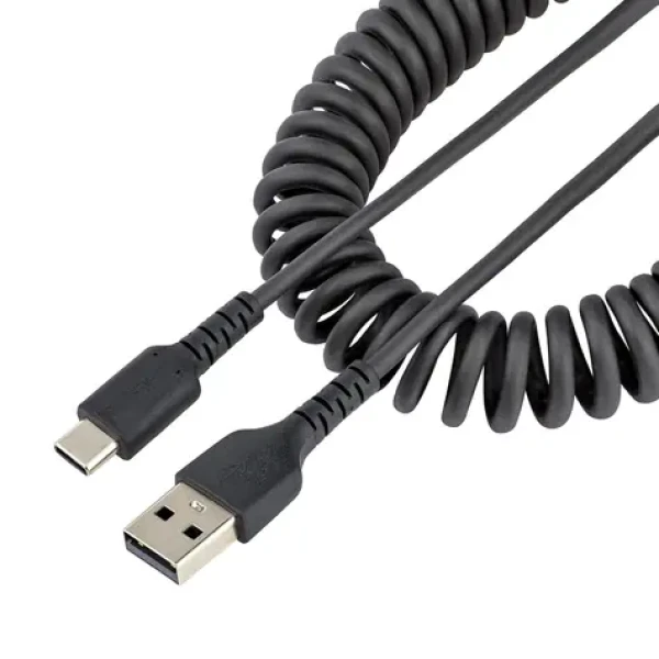 StarTech USB-A na USB-C 1 m / Nabíjací kábel / krútený / odolný / USB 2.0 (R2ACC-1M-USB-CABLE)