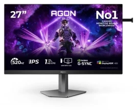27" AOC AGON Pro AG276FK čierna / Fast IPS / 1920x1080 / 520 Hz / 400 cd/m2 / HDMI + DP / VESA / repro (AG276FK)