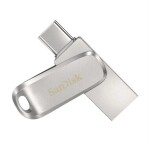 SanDisk Dual Drive Luxe 64 GB strieborná / Flash Disk / USB-A 3.1 + USB-C / čítanie až 150 MB/s (SDDDC4-064G-G46)