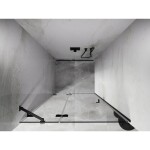 MEXEN/S - Lunar sprchové dvere krídlové ľavé 90, transparent, grafit kartáčovaná 834-090-000-66-00-L