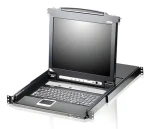 Aten 8- Port LCD KVMP čierna, španielska klávesnica / KVM switch / 17 "/ USB / 1U rack (CL5708M-ES)