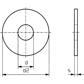 Podložka 6.4 mm 18 mm nerezová ocel A2 100 ks TOOLCRAFT 6,4 D9021-A2 192701; 192701