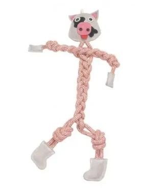AnimALL Hračka Mr.Roper Krava koža+lano 57 cm/12 mm (110307)