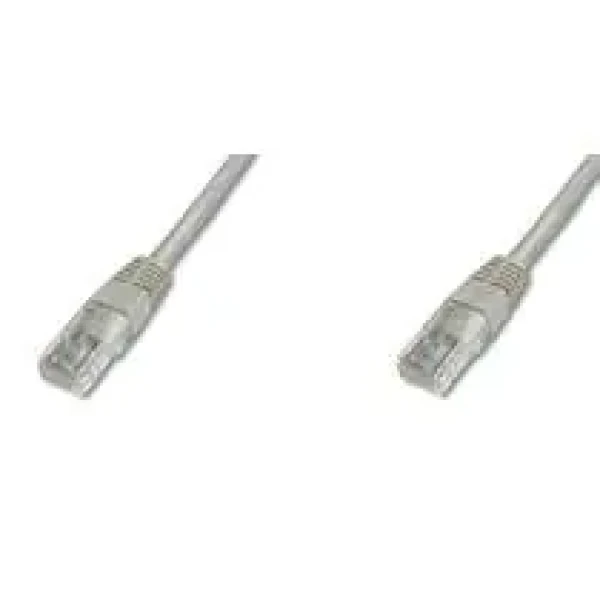 PremiumCord UTP CAT5E 1m križený / Patch kábel / RJ45-RJ45 / šedá (8592220008444)