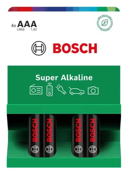 BOSCH LR03SA4B/00 / Batéria / AAA (LR03) / Alkalická / 4 ks (8594162800148)