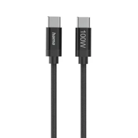 HAMA USB-C 2.0 kábel Fabric / 1,5 m / 100 W / opletený (201740)