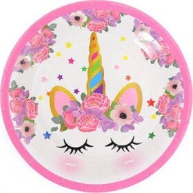 Párty papierové taniere 18cm 10ks Jednorožec - Cakesicq - Cakesicq