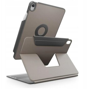 Uniq Etui UNIQ Rovus Snapmount Magnetic 360 Rotating Detachable do Apple iPad 10.9" 2022 / 11" 2025 Sivý