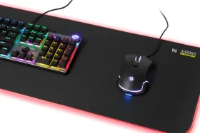 IMPG5 čierna / Herná podložka pod myš / 800 x 300 x 3 mm / RGB podsvietenie / USB (impg5)