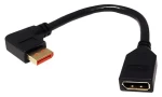 InLine DisplayPort redukcia DP(F)-DP(M) lomená vľavo, 0,15 m / Redukcia / DisplayPort 1.4 / HBR3 / 8K 30Hz (17159L)