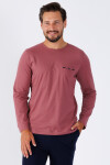 Pánske pyžamo ZIBI 1470 - M-Max XL bordo s modrou