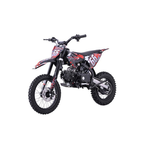 Mamido Detská benzínová motorka RamiGO IMMORTAL 110CC červená