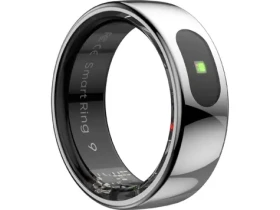 Powerton SMART RING PRO veľ. 7 strieborná / Chytrý prsteň / Bluetooth 5.2 / 15 mAh / IP68 (WPSR08-S7)