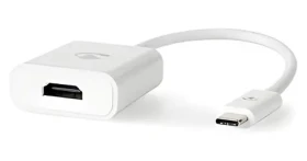 Nedis adaptér USB-C - HDMI biela / Adaptér / USB 3.2 Gen 1 / 4K 30Hz / 0,2 m (CCGB64651WT02)