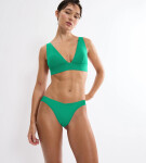 SUMMER SUNSET - Brazílske bikiny s lurexovým leskom a nízkym krytím Triumph PALM GREEN 38