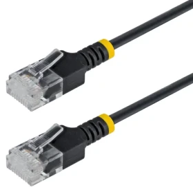 StarTech CAT6A čierna / Patch kábel / Slim / RJ-45 / 0,5 m (N6APATUTP34BKS50CM)