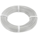 Econ connect KZL2X008WS100 opletenie / lanko 2 x 0.08 mm² biela 100 m; KZL2X008WS100