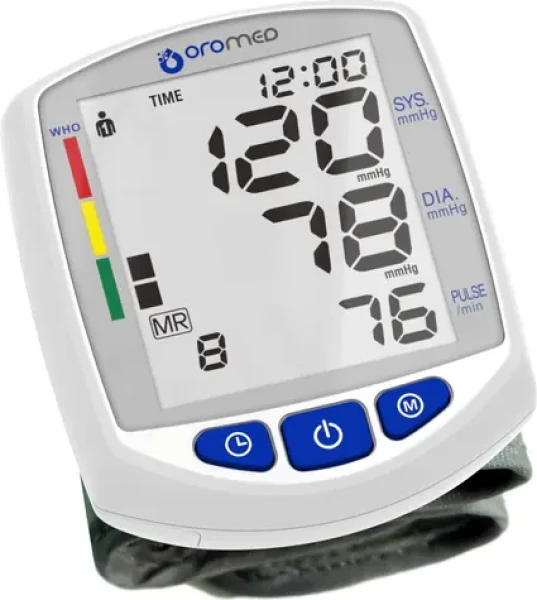 Oromed Oro-SM2 Comfort biela / Digitálny tonometer na zápästie / Manžeta 13,5-21 cm / Rozpoznanie arytmie (CIŚ_ORO-SM2 COMFORT)