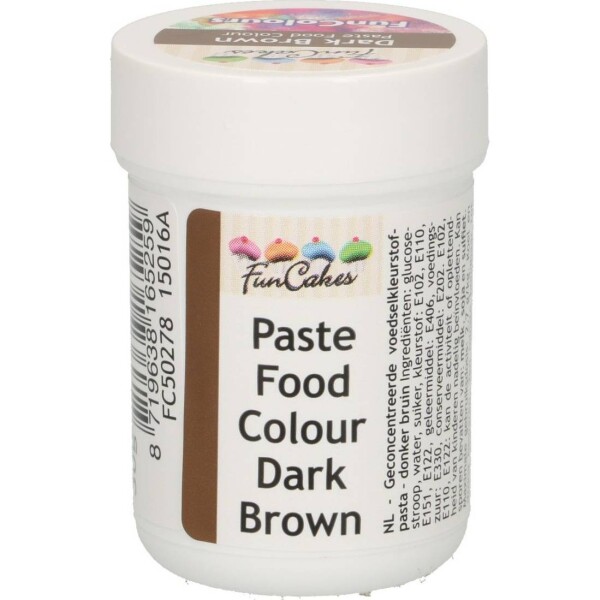 Gélová farba tmavo hnedá 30 g - FunCakes - FunCakes