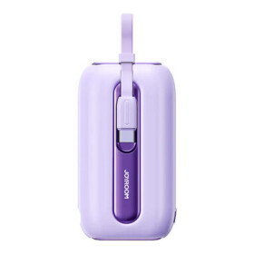 Joyroom JR-L013 Colorful fialová / Power Bank / 10000mAh / 12W / kábel USB-C a Lightning / 1x USB-C / 3 A (JR-L013 Purple)