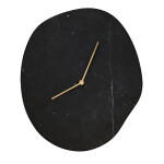 Ferm Living Nástěnné hodiny Melt Black Marble