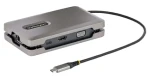 StarTech USB-C Multiport Adaptér šedá / USB-C hub / HDMI / Ethernet RJ45 / 2x USB-A / 0,25 m kábel (DKM31C3HVCPD)