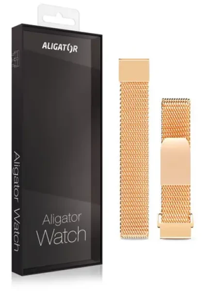Aligator Náhradný kovový remienok pre Watch Lady 16mm / zlatý (16AW0009)
