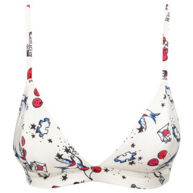 Dámska nevyztužená podprsenka s potlačou UW0UW01853-142 - Tommy Hilfiger S