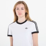 Tričko adidas 3 Stripes Slim T-Shirt White/ Black M