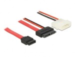 Delock Cable SATA Gb/s 7-kolíková zásuvka 4-kolíková napájacia zástrčka Slim SATA 13-kolíková zásuvka 0.5m 84790