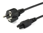 Equip CEE 7/7 - C5 čierny (112151) / Napájací kábel / 3 m / 250 V / 2,5 A (112151)