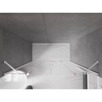 MEXEN/S - Velar Duo posuvné sprchové dvere 180, transparent, białe 871-180-000-02-20