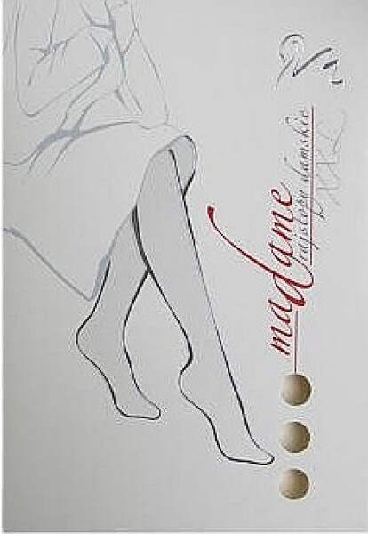Dámske pančuchové nohavice Wola Madame W88009 XXL černá/černá S-158/164